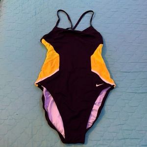 Never Worn Black and Yellow Nike Swimsuit